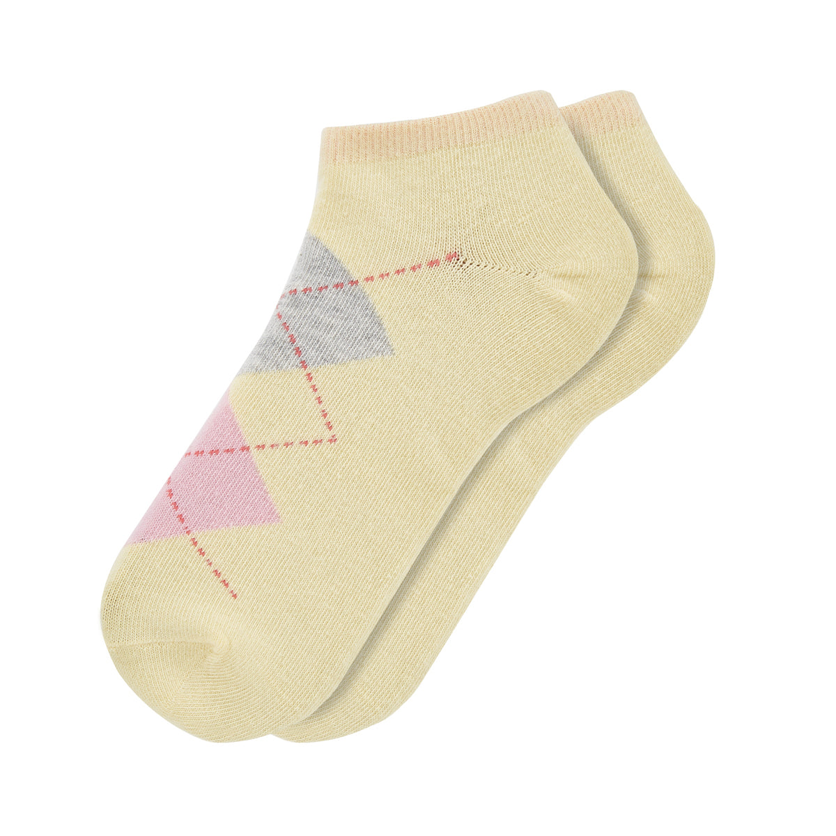 Womens Ankle Length Argyle Printed Socks 1.0 - IDENTITY Apparel Shop
