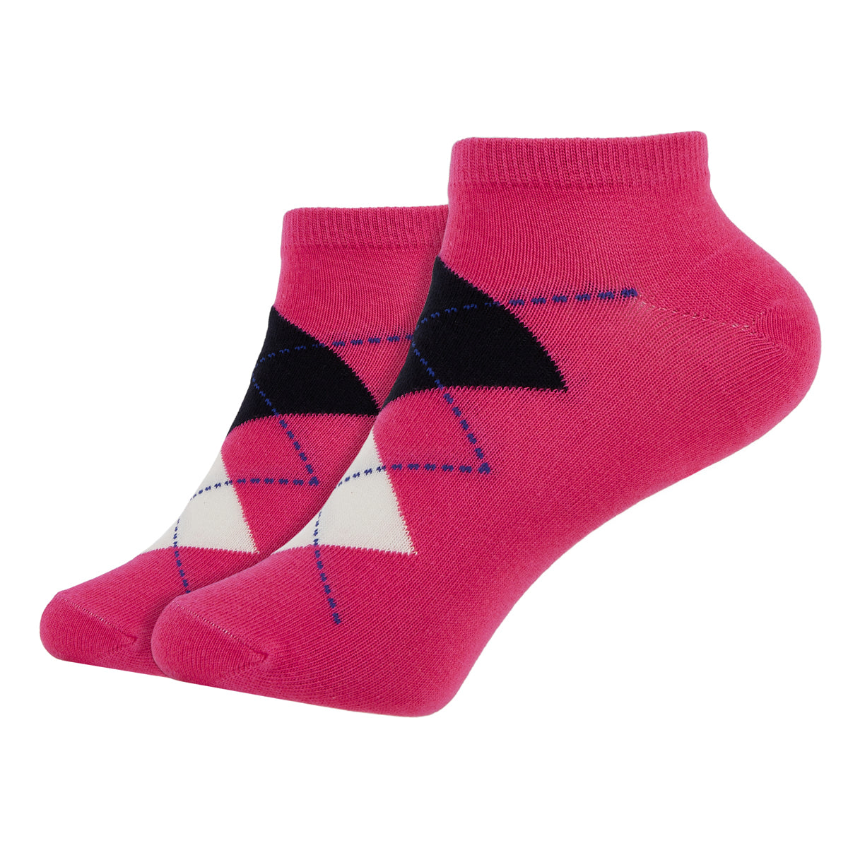 Womens Ankle Length Argyle Printed Socks 1.0 - IDENTITY Apparel Shop