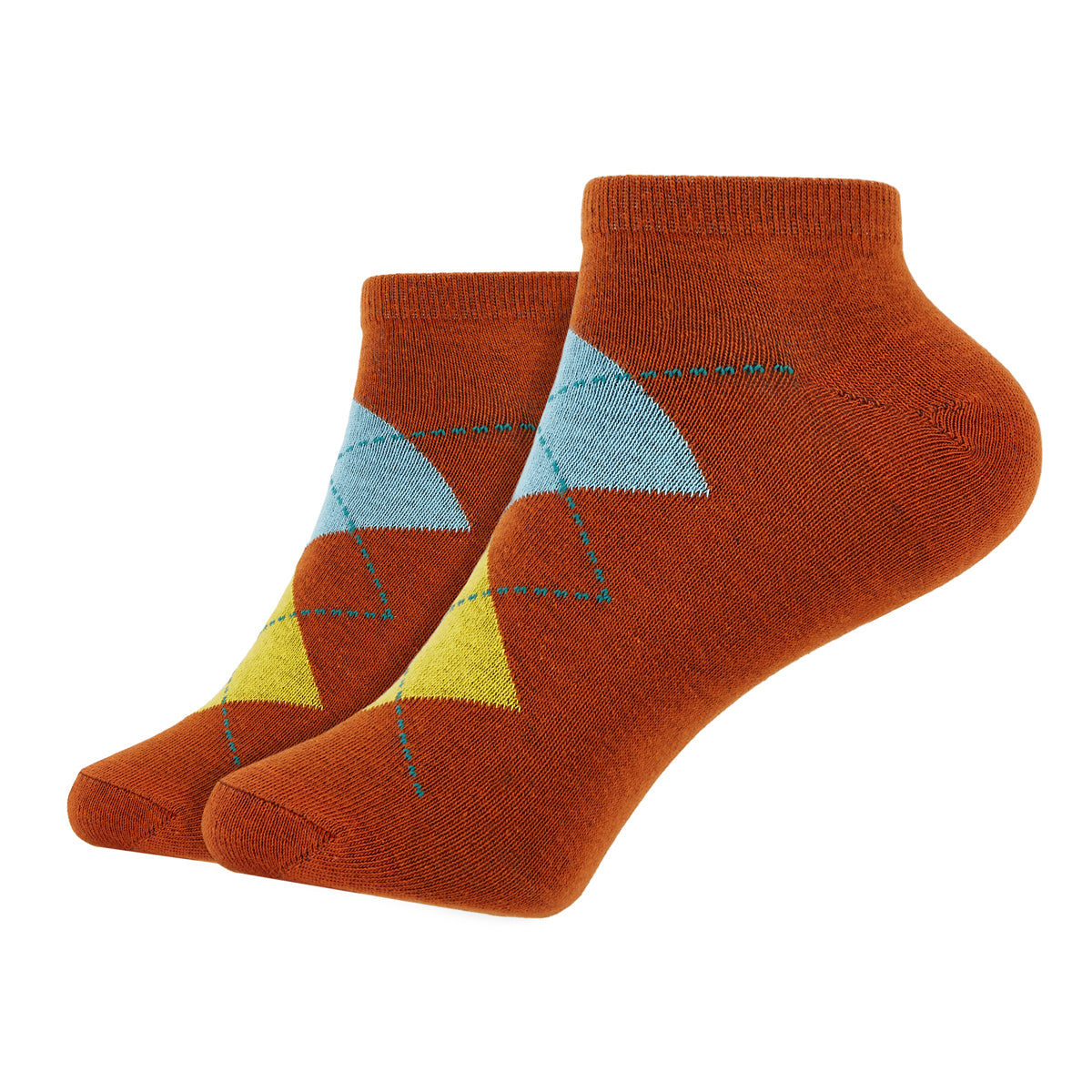 Womens Ankle Length Argyle Printed Socks 1.0 - IDENTITY Apparel Shop