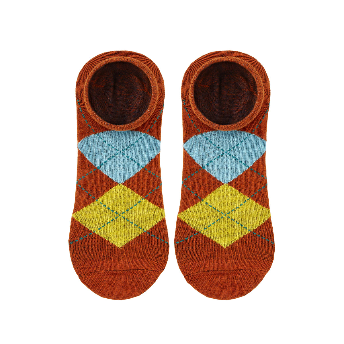 Womens Ankle Length Argyle Printed Socks 1.0 - IDENTITY Apparel Shop