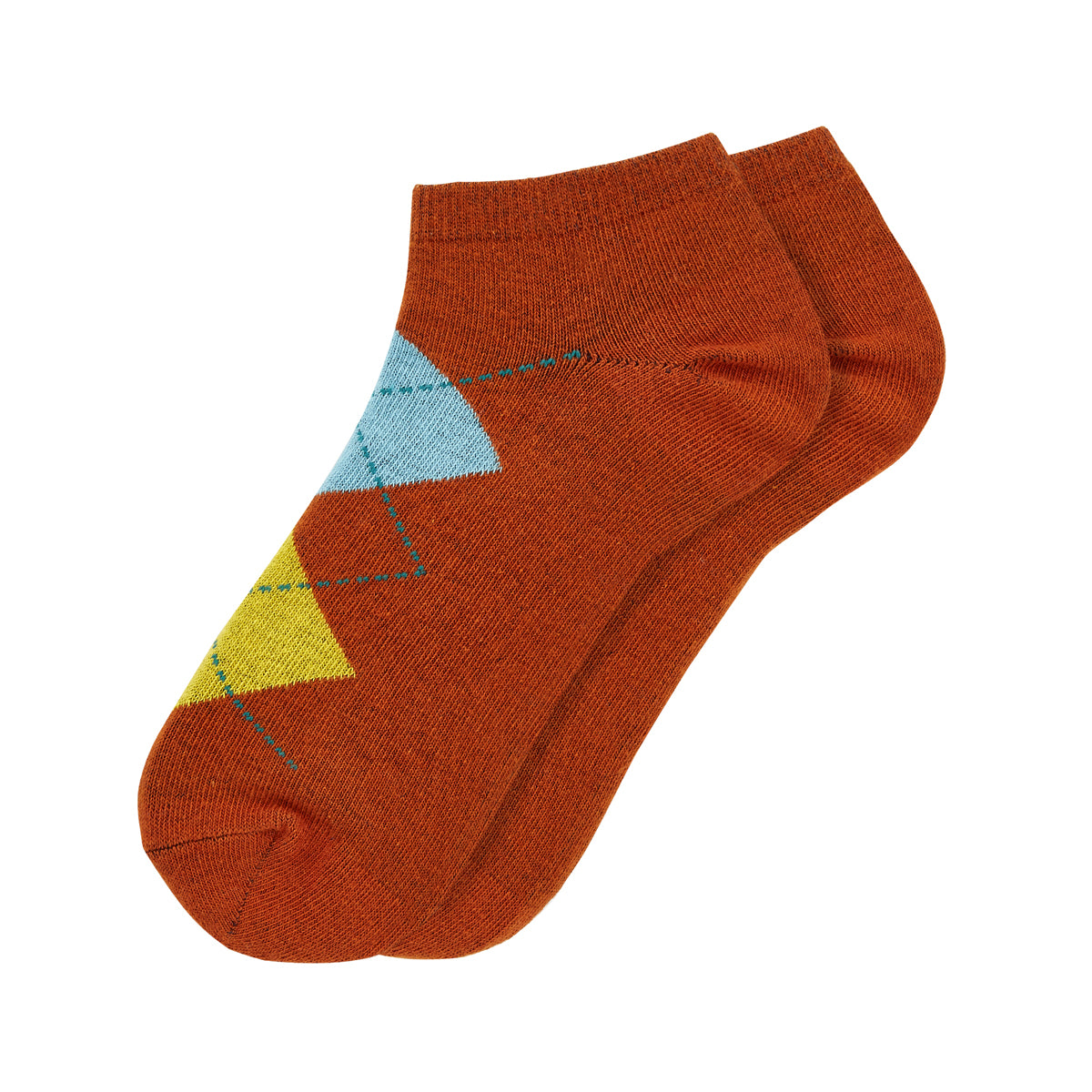 Womens Ankle Length Argyle Printed Socks 1.0 - IDENTITY Apparel Shop