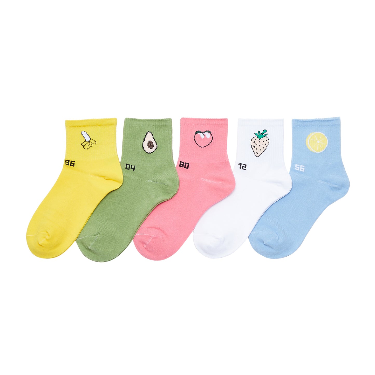 Womens Fruit Series Quarter Length Socks - IDENTITY Apparel Shop