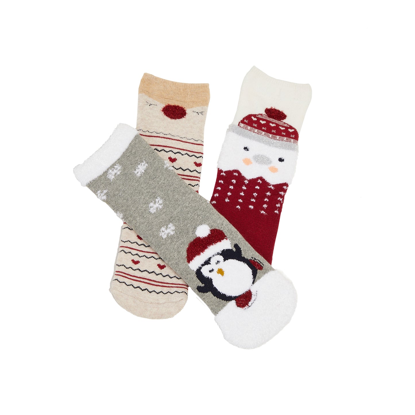 Tiny Alpaca 3-In-1 Box Set Printed Colourful Children's Christmas Socks - TS004-1222 - IDENTITY Apparel Shop