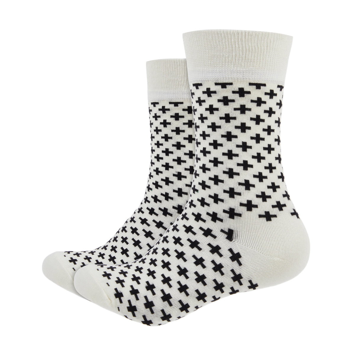 Asterisk Printed Crew Length Socks - IDENTITY Apparel Shop