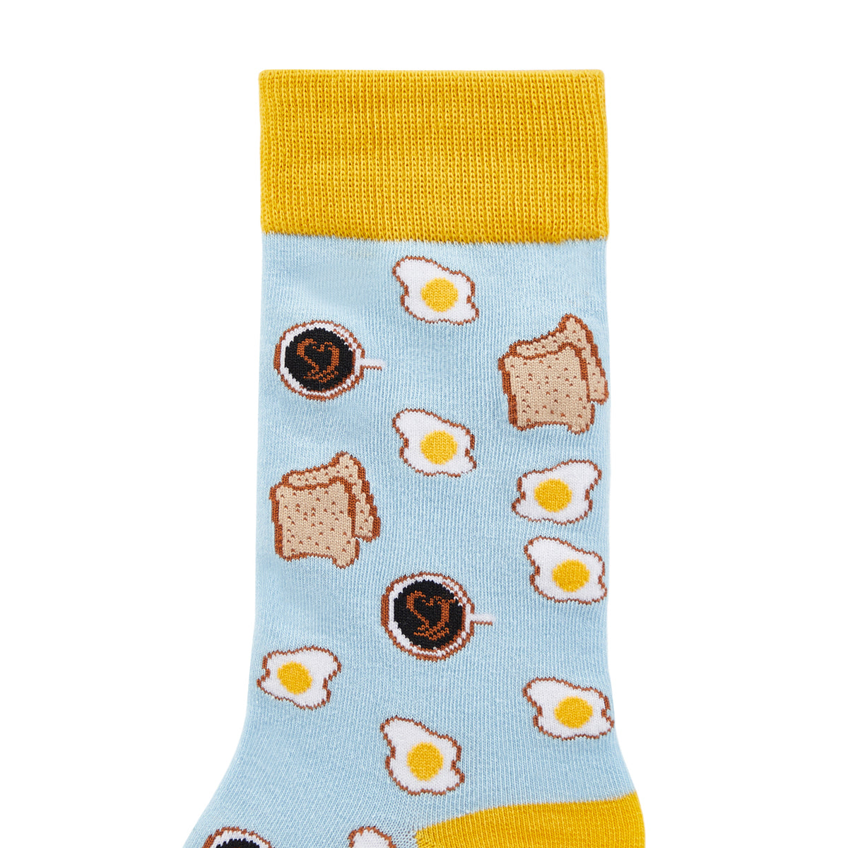 Breakfast Printed Crew Length Socks - IDENTITY Apparel Shop