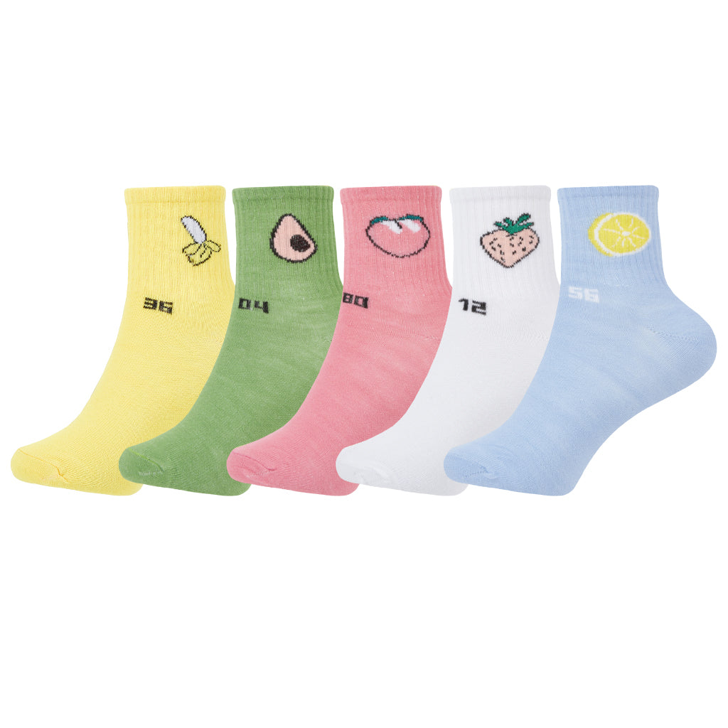 Womens Fruit Series Quarter Length Socks - IDENTITY Apparel Shop
