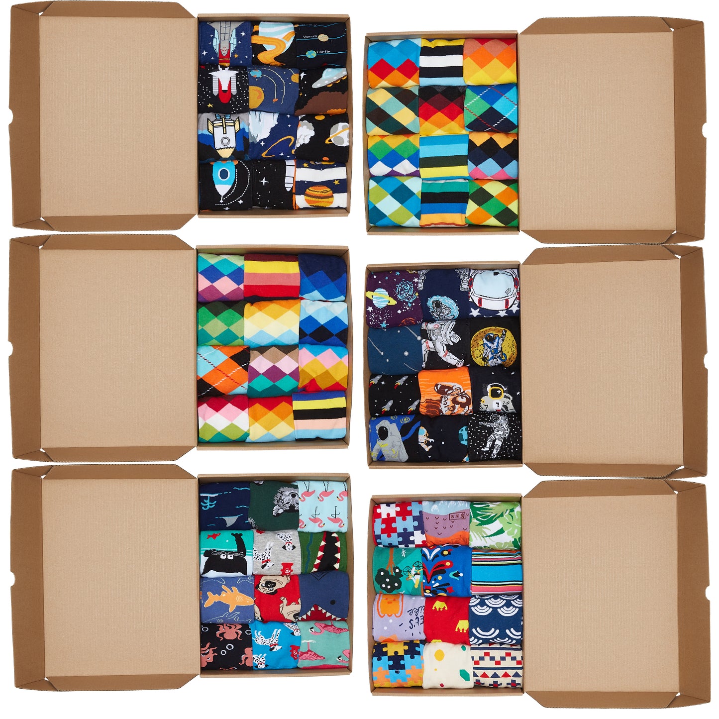 Animal Kingdom Box of Socks Gift Set - 12 Pairs - IDENTITY Apparel Shop
