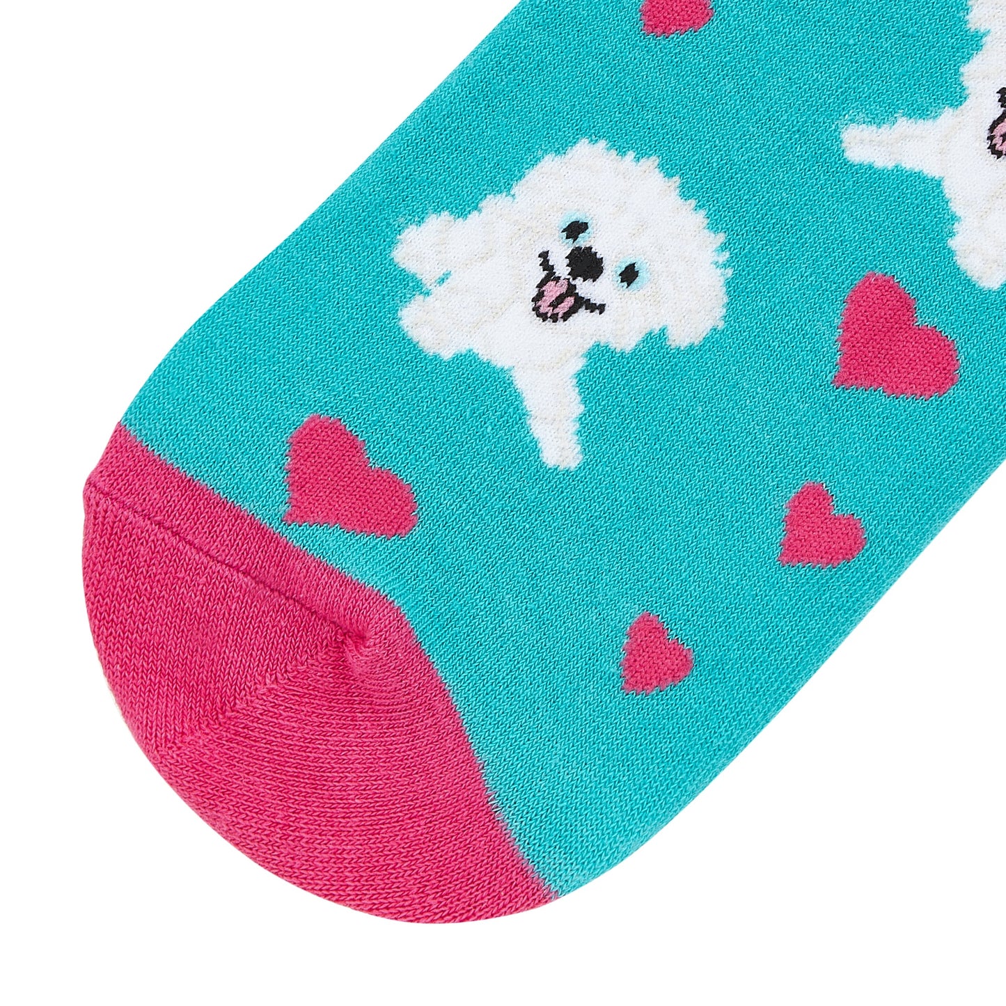 IDENTITY Poodle Love Printed Crew Length Socks