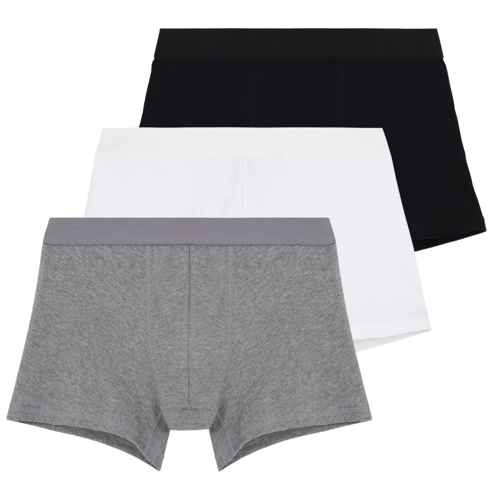 IDENTITY Apparel Mens Basic Boxer Trunks Premium Cotton Underwear