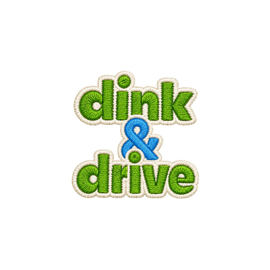 Dink & Drive | The Dink Collection | Pickleball Embroidered Premium Cotton Socks