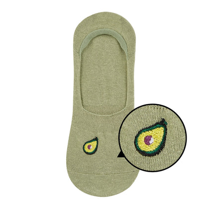 Ladies Colored Invisible Boat Socks with Fruit Patch - IDENTITY Apparel Shop