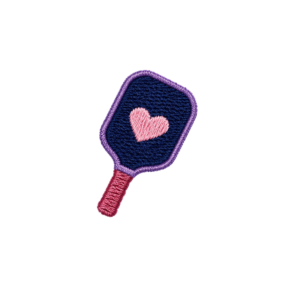 Heart | The Dink Collection | Pickleball Embroidered Premium Cotton Socks