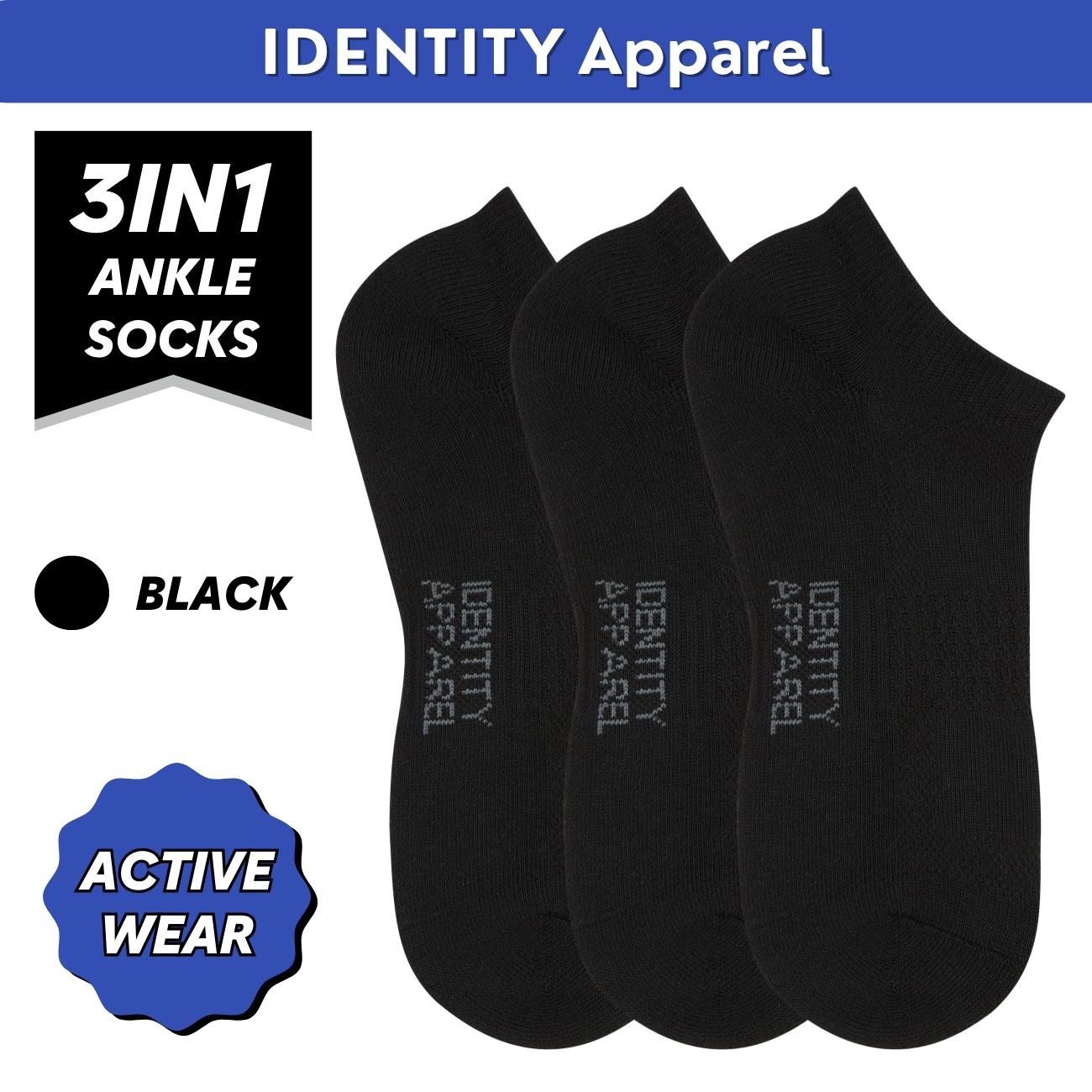 IDENTITY Apparel Performance Enhancing Moisture-Wicking Active Wear Ankle Length Socks - IDENTITY Apparel Shop