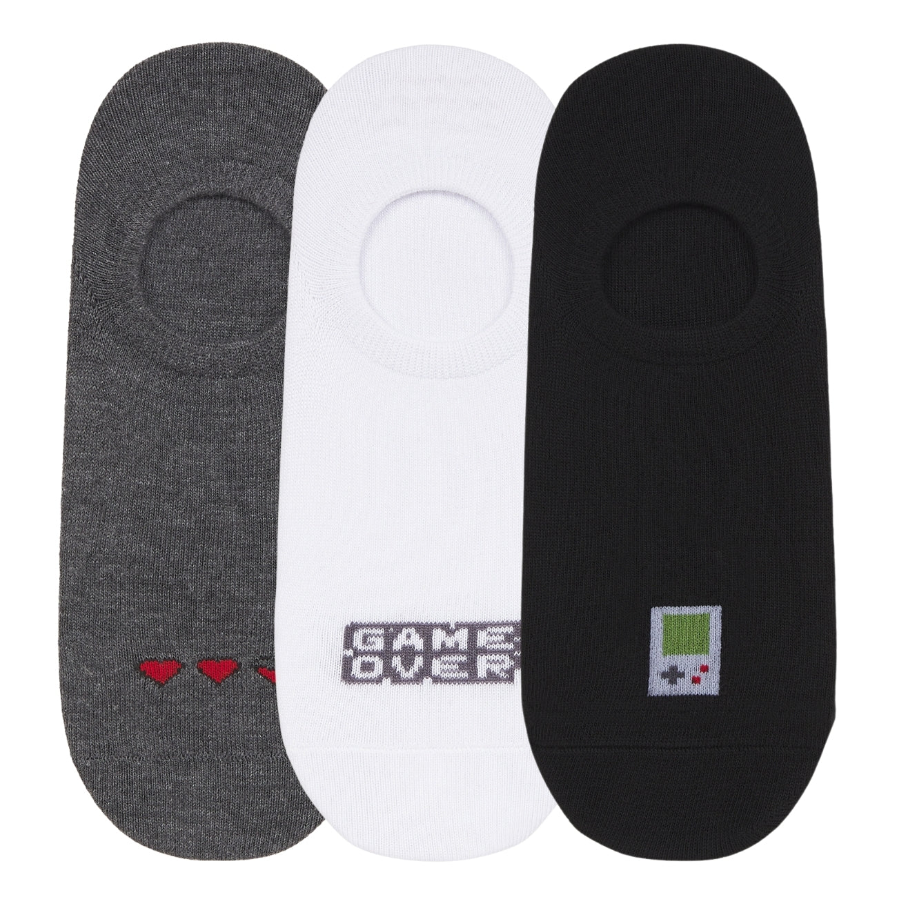 IDENTITY Apparel Retro Game Collection Plain Cotton Foot Socks with Print
