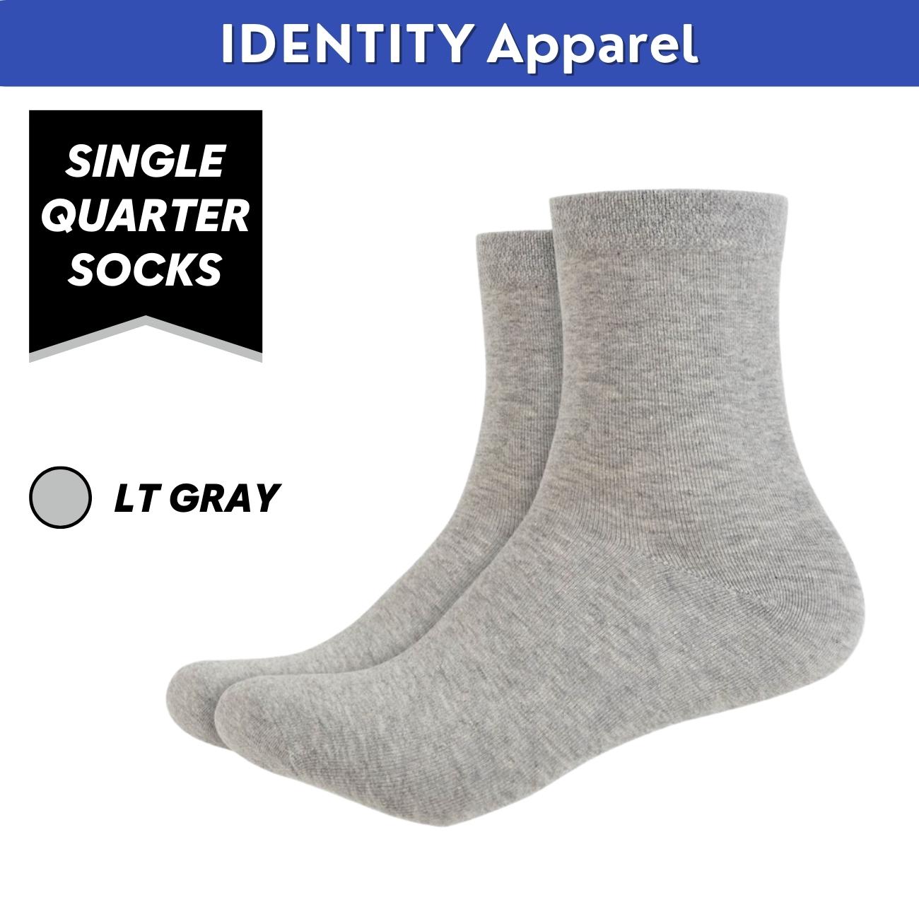 Basic Plain Quarter Length Cotton Socks