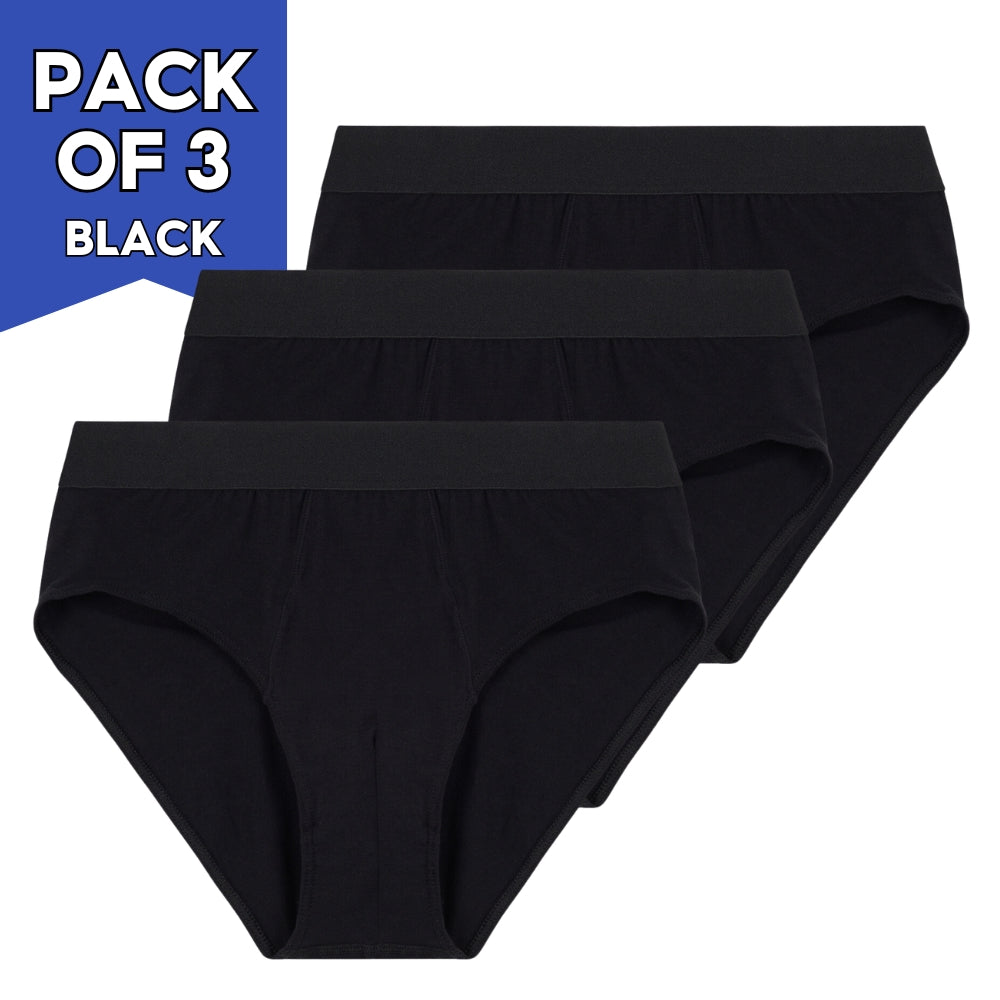 IDENTITY Apparel Mens Basic Briefs Premium Cotton Underwear