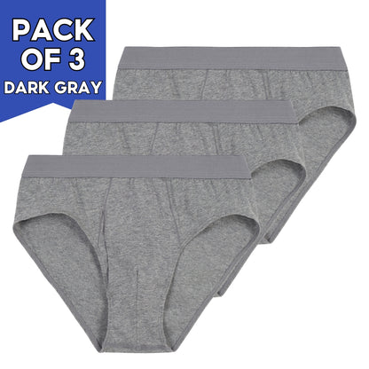 IDENTITY Apparel Mens Basic Briefs Premium Cotton Underwear