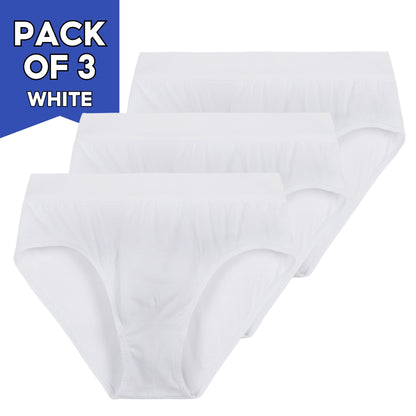 IDENTITY Apparel Mens Basic Briefs Premium Cotton Underwear