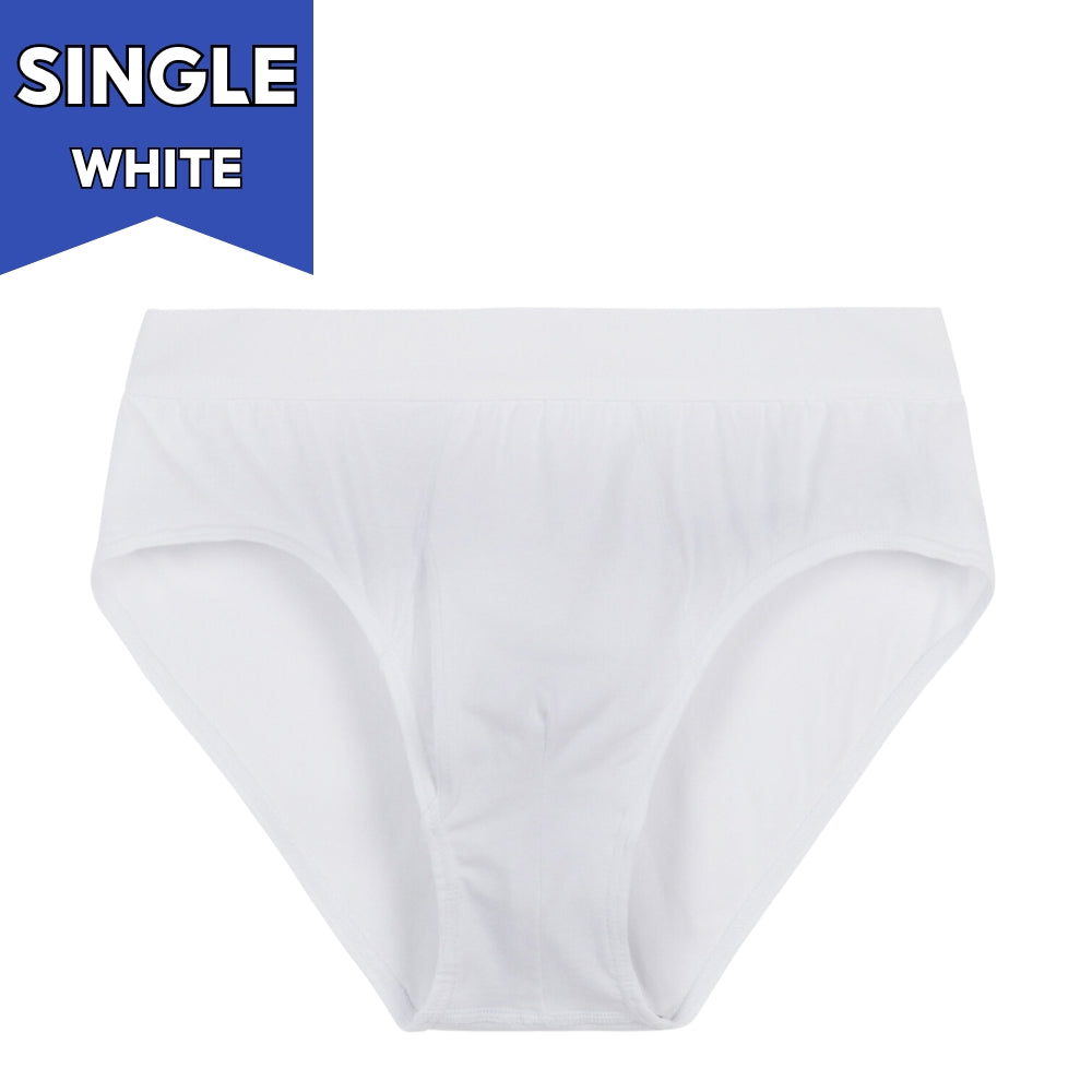 IDENTITY Apparel Mens Basic Briefs Premium Cotton Underwear