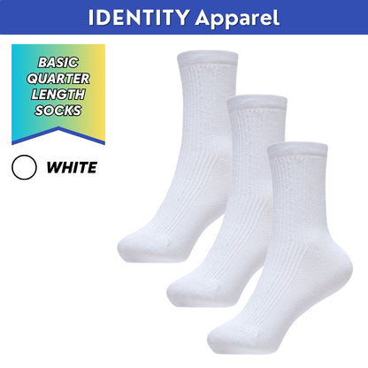 Basic Multifunction Quarter Length Cotton Socks - IDENTITY Apparel Shop