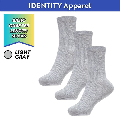 Basic Multifunction Quarter Length Cotton Socks - IDENTITY Apparel Shop