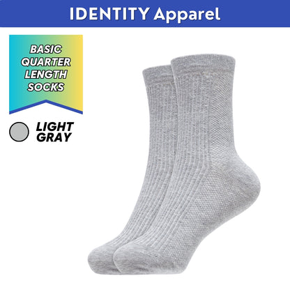 Basic Multifunction Quarter Length Cotton Socks - IDENTITY Apparel Shop