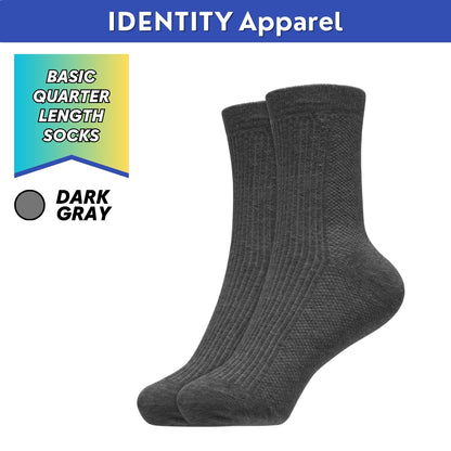 Basic Multifunction Quarter Length Cotton Socks - IDENTITY Apparel Shop