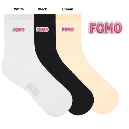Millennial Slang Embroidered Premium Cotton Statement Socks | IDENTITY Apparel