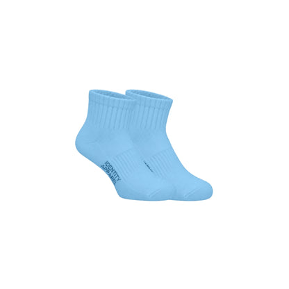 Colored Quarter Length Premium Cotton Socks with Garterized Ribbing and Arch Support