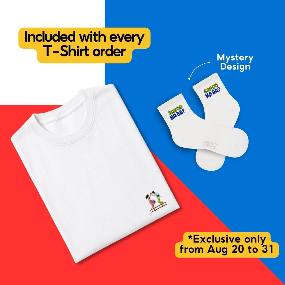 Tinikling Embroidered Premium Cotton T-Shirt | Barangay Basics Collection