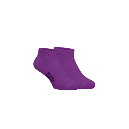 Colored Ankle Length Premium Cotton Socks with Garterized Ribbing and Arch Support