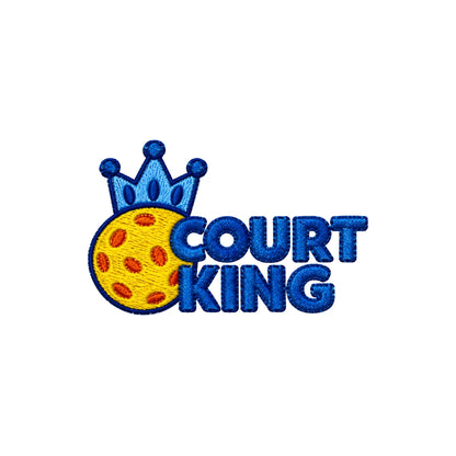 Court King | The Dink Collection | Pickleball Embroidered Premium Cotton Socks