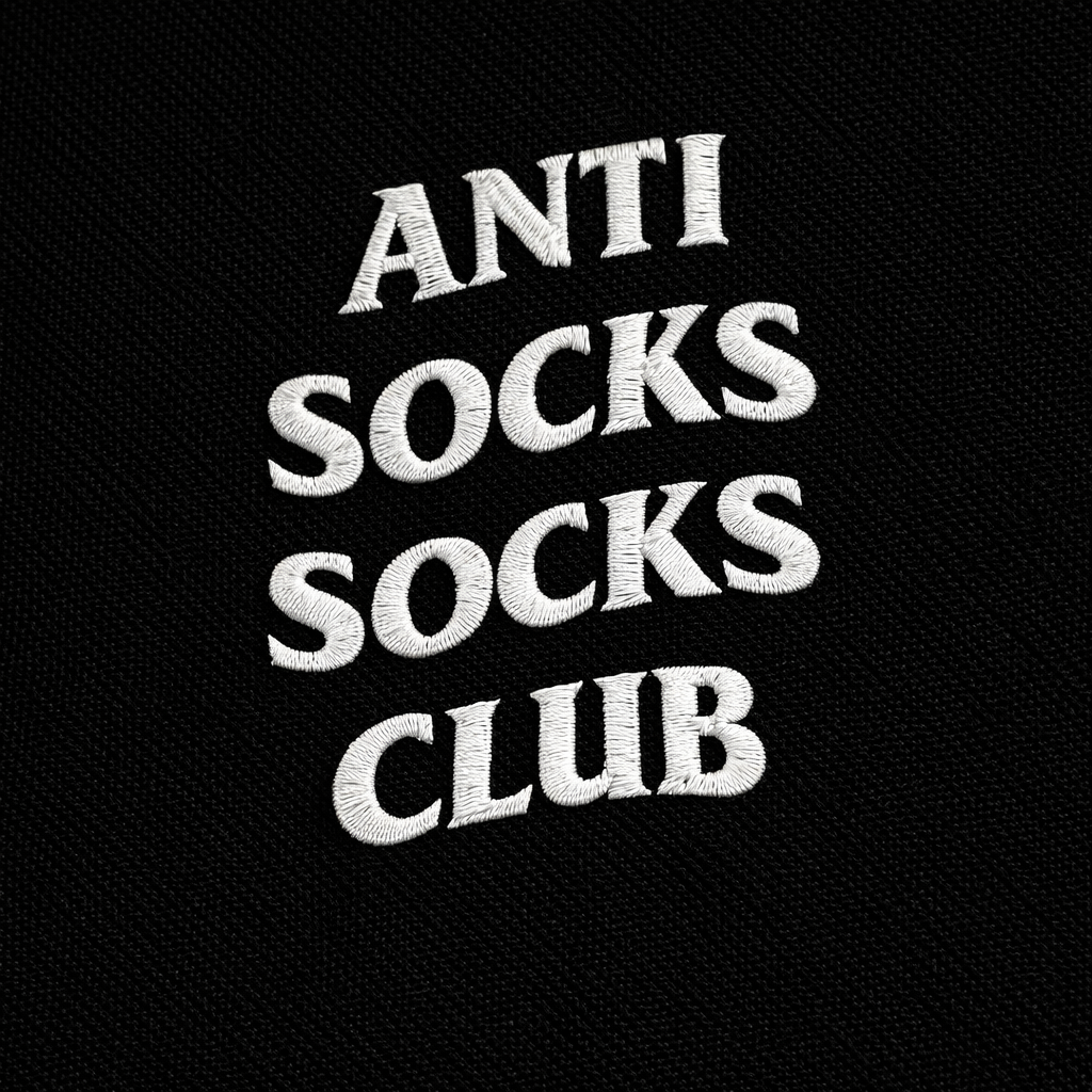 Anti Socks Socks Club Embroidered Premium Cotton Socks | Trending Meme Collection