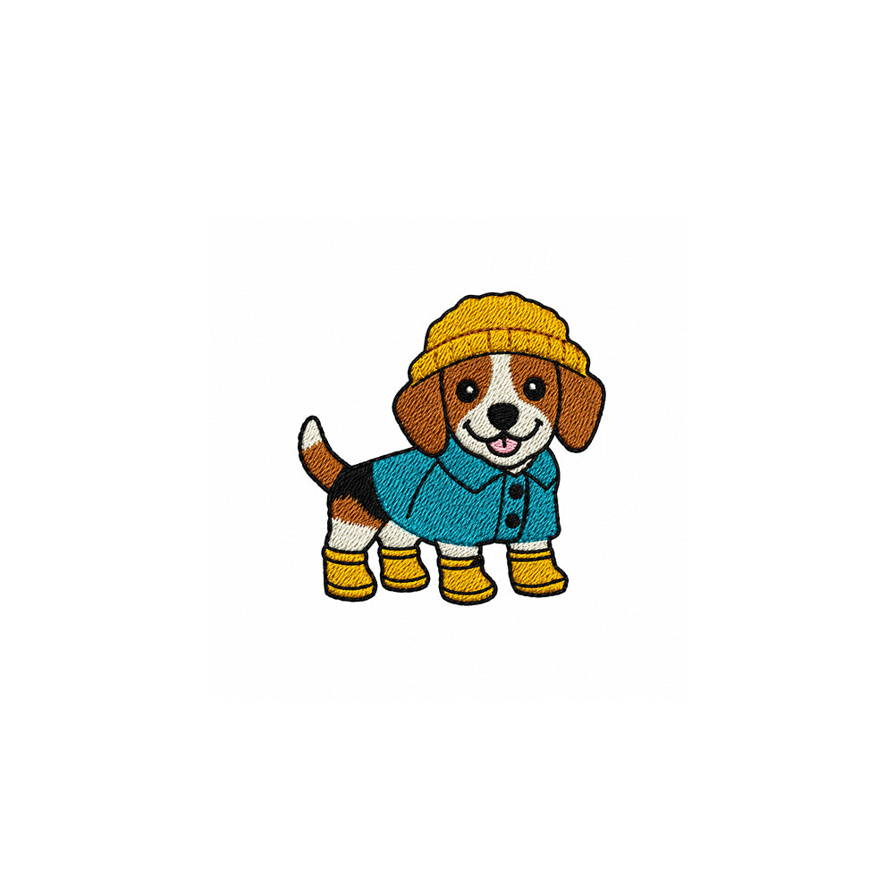 Beagle Embroidered Premium Cotton Unisex T-Shirt | Cozy Pup Collection IDENTITY Apparel