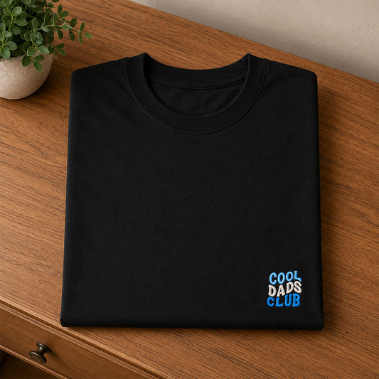 Cool Dads Club Embroidered Premium Cotton T-Shirt | Fathers Day Special