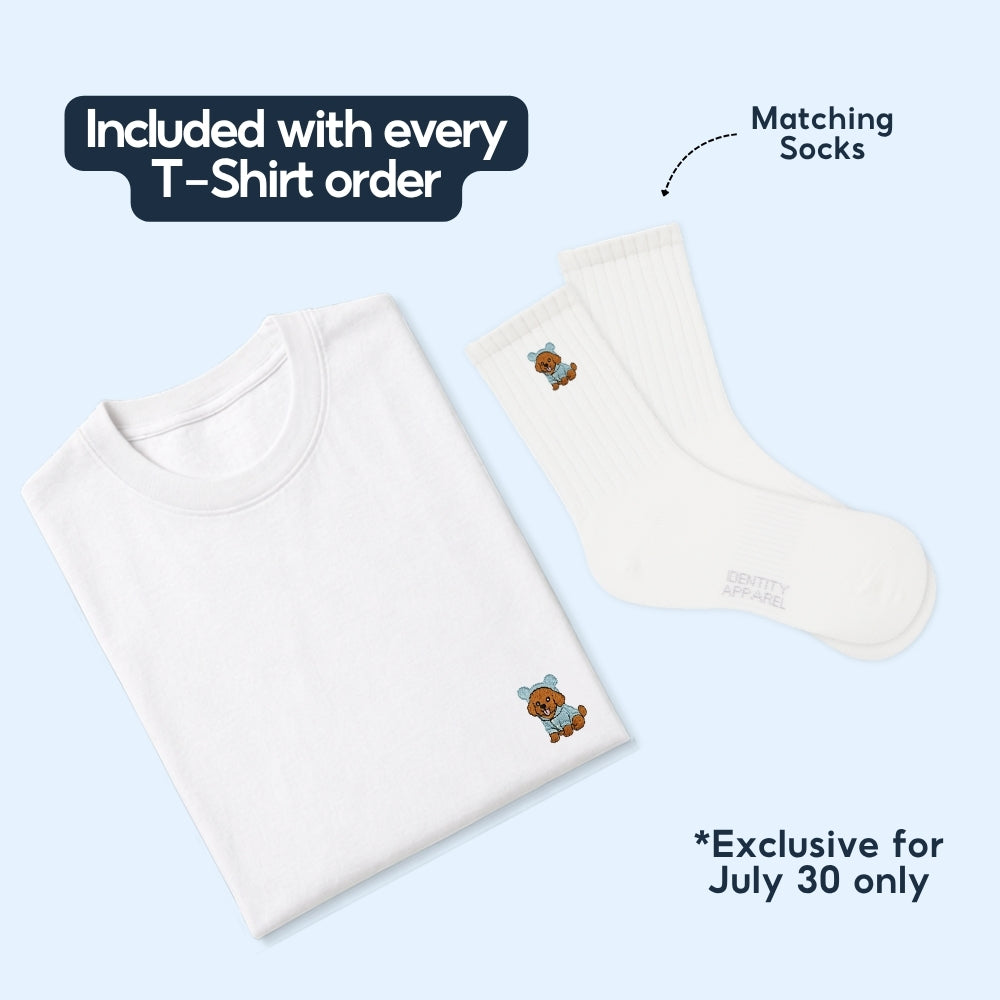 Beagle Embroidered Premium Cotton Unisex T-Shirt | Cozy Pup Collection IDENTITY Apparel