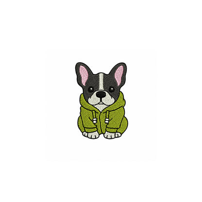 Frenchie Embroidered Premium Cotton Unisex T-Shirt | Cozy Pup Collection IDENTITY Apparel