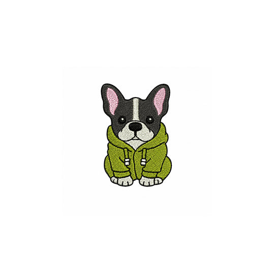 Frenchie Embroidered Premium Cotton Unisex T-Shirt | Puddle Patrol IDENTITY Apparel