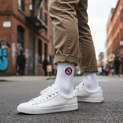 No Ghost Projects Embroidered Political Statement Socks | Buwaya Collection