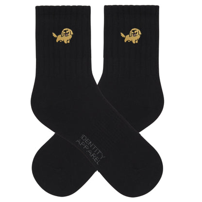 Golden Retriever Embroidered Cotton Socks for Dog Lovers | Pup Culture Collection