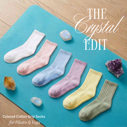 Women's Non-Slip Grip Socks for Yoga, Pilates & Barre | The Crystal Edit
