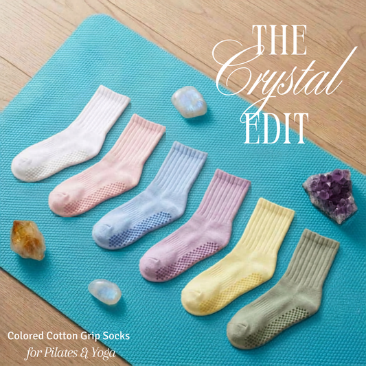 Women's Non-Slip Grip Socks for Yoga, Pilates & Barre | The Crystal Edit
