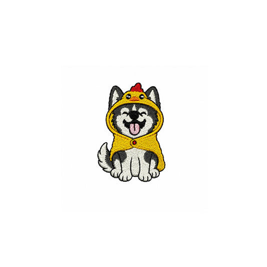 Husky Embroidered Premium Cotton Unisex T-Shirt | Puddle Patrol IDENTITY Apparel