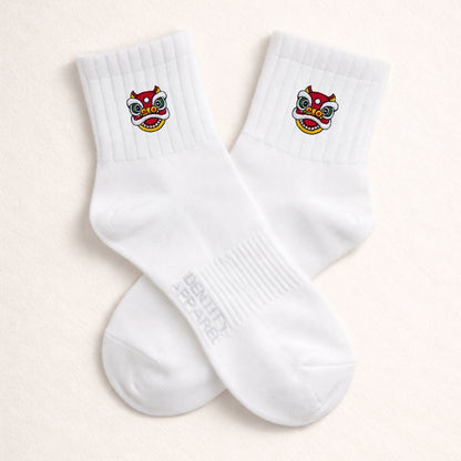 Chinese New Year Embroidered Premium Cotton Socks | Lucky Year Collection