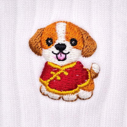 Chinese New Year Embroidered Premium Cotton Socks | Lucky Year Collection