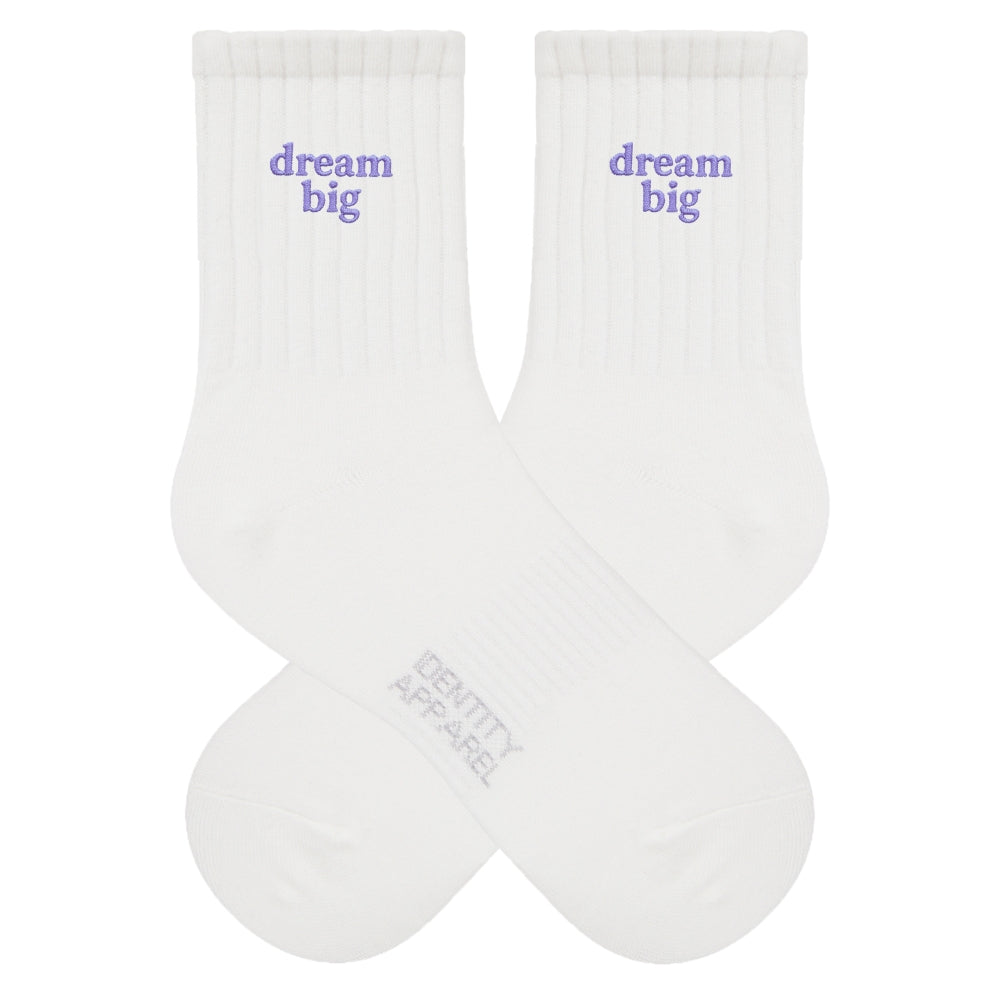 Dream Big Embroidered Premium Cotton Socks | IDENTITY Apparel
