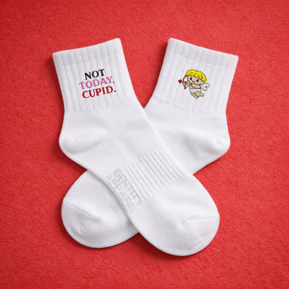 Valentine's Day Special Embroidered Premium Cotton Socks | Kilig Season Collection
