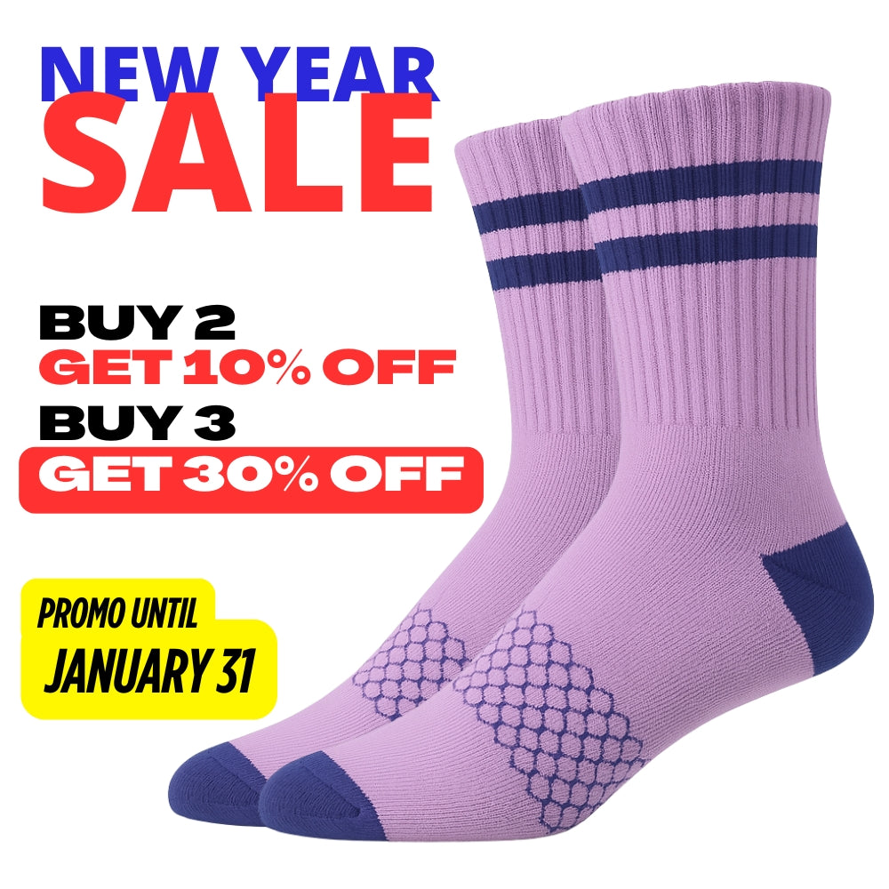 New Year Sale Quarter-Length Nylon Running Socks with Cushioned Sole & Arch Support