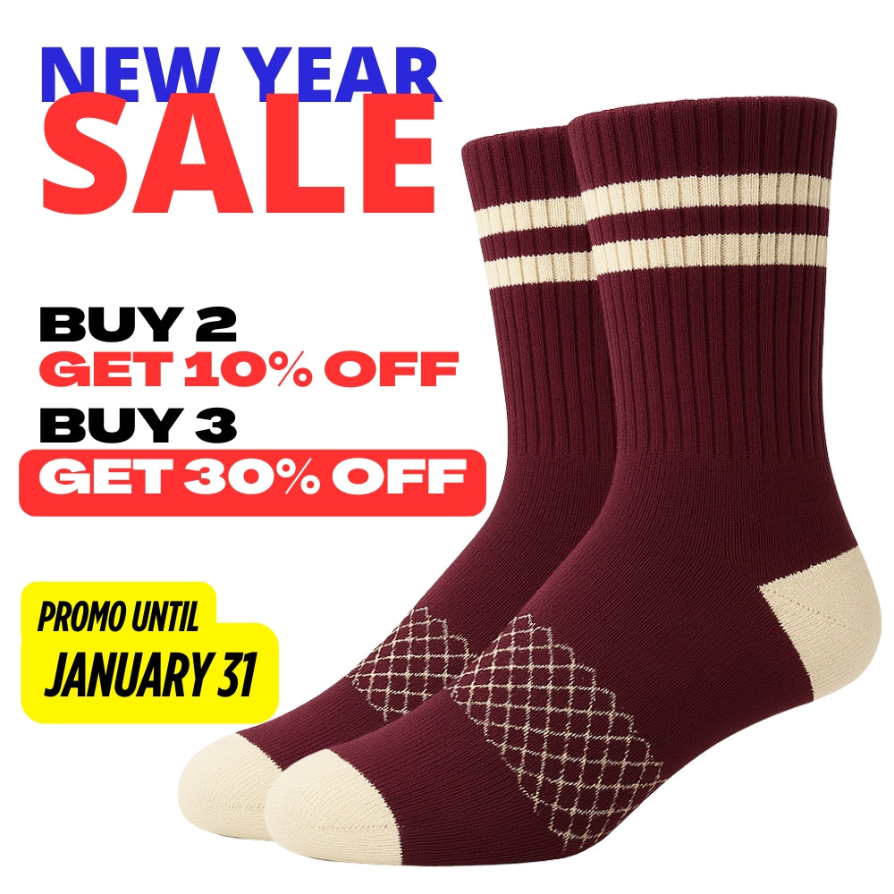 New Year Sale Quarter-Length Nylon Running Socks with Cushioned Sole & Arch Support