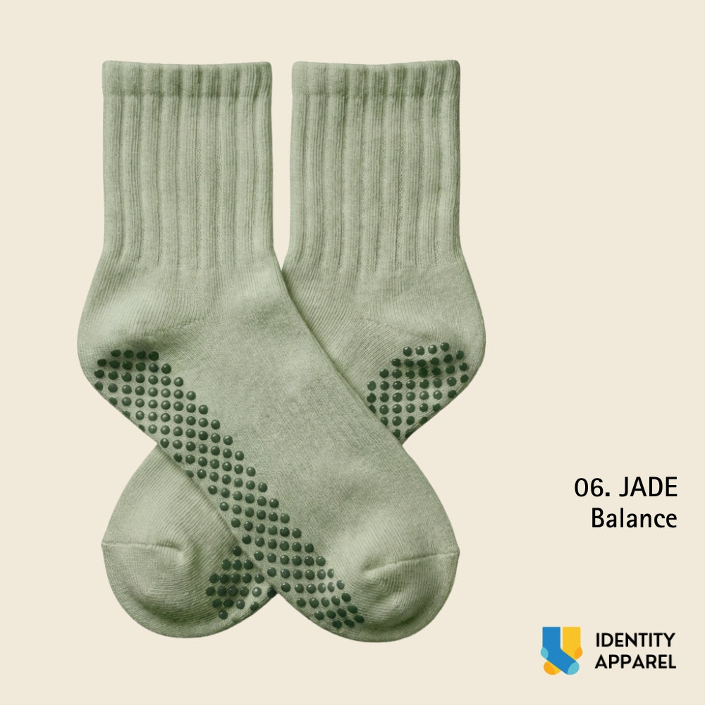 Women's Non-Slip Grip Socks for Yoga, Pilates & Barre | The Crystal Edit